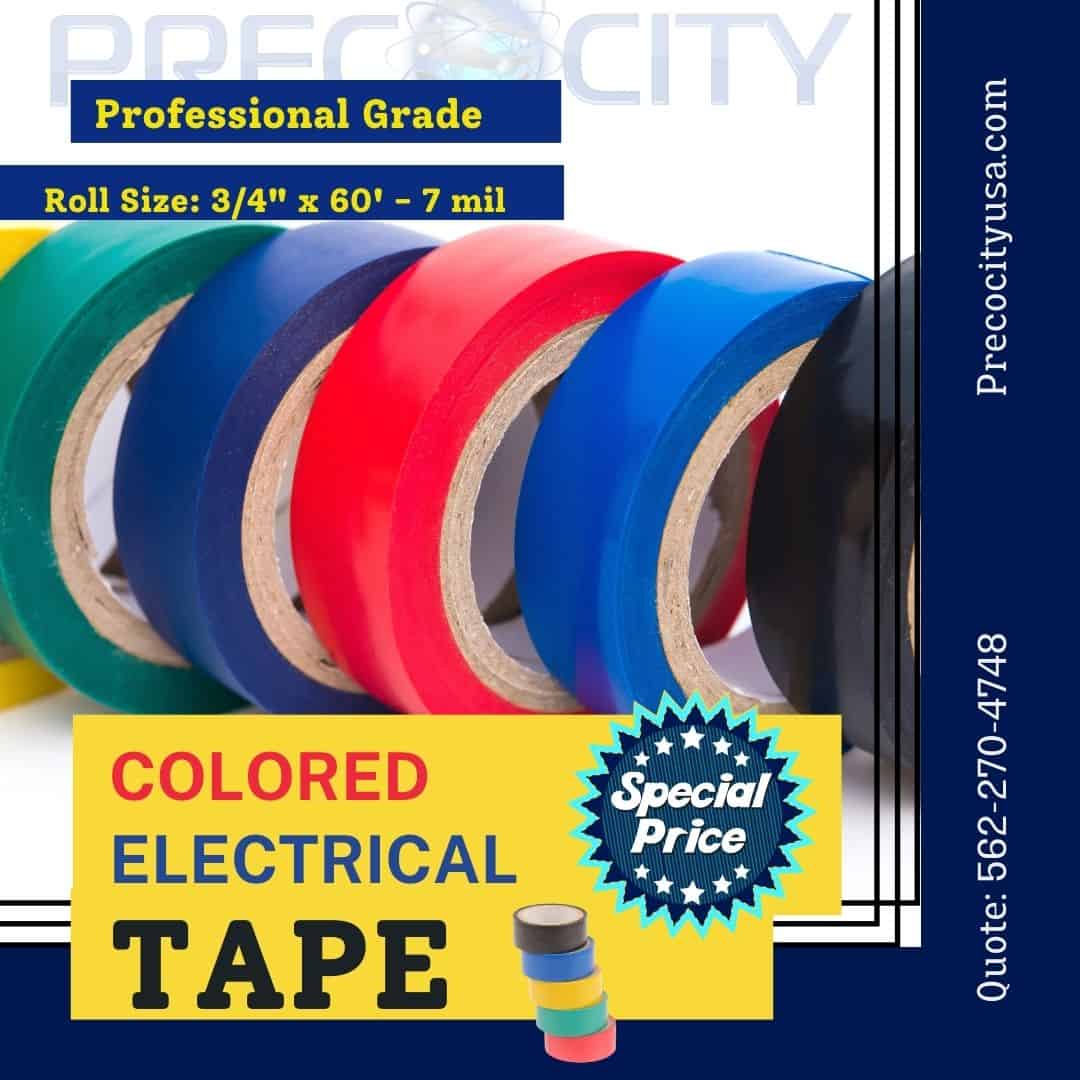 Precocity colored electrical tape promo creative